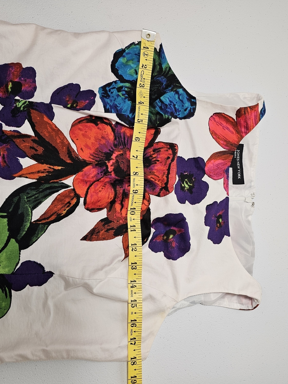 Jones New York White Midi Dress with Multicolor Floral Print - Picture 3 of 5